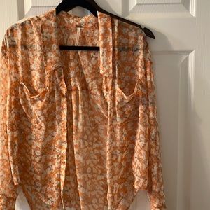 Free people floral blouse